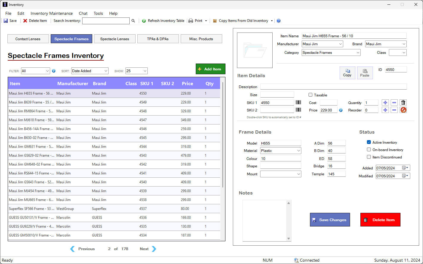 iCARE inventory management